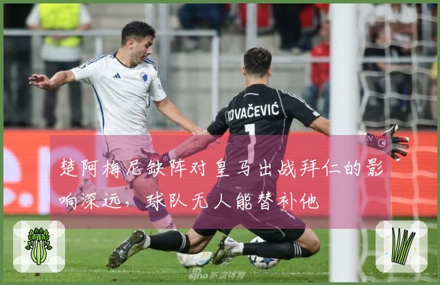 楚阿梅尼缺阵对皇马出战拜仁的影响深远，球队无人能替补他